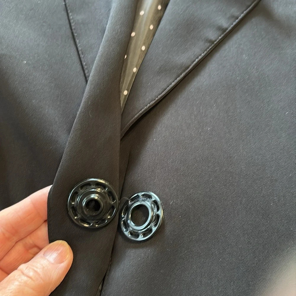 Dixie Elegant Black Long Coat. - Picture 8 of 11